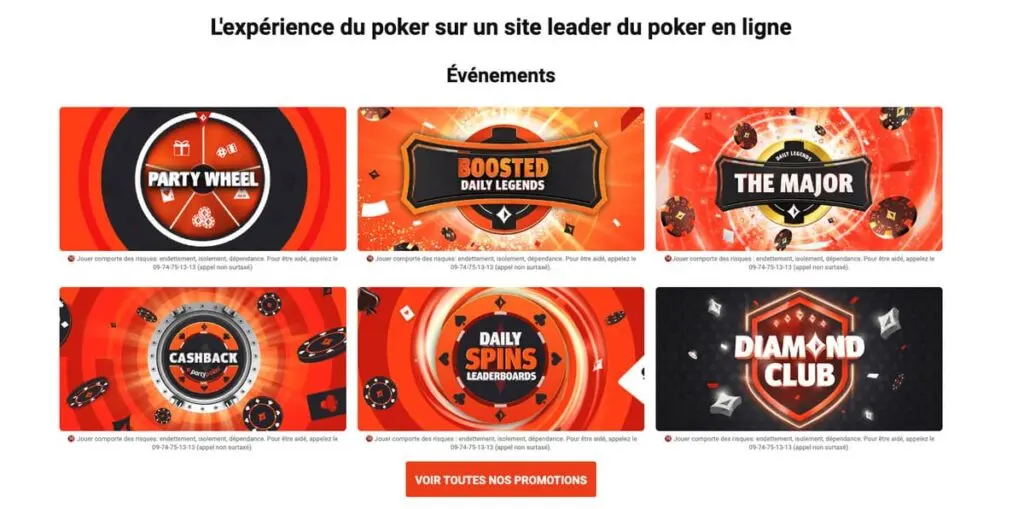 Le poker en ligne avec PartyPoker