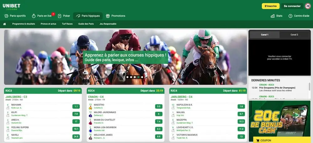 Unibet paris hippiques