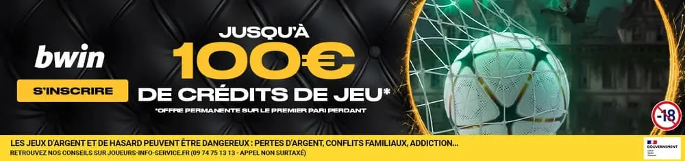 Bwin Sport 100 euros de crédits de jeu