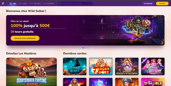 Les jeux de Wild Sultan
