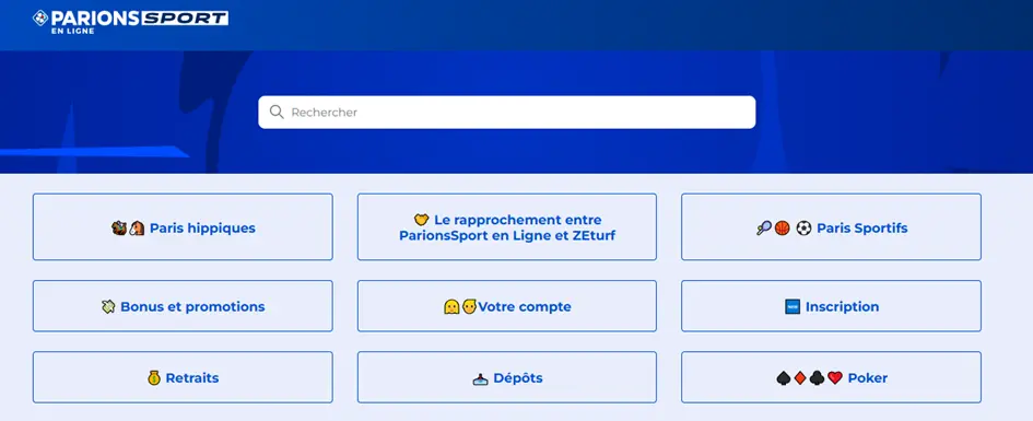 Parions Sport service client