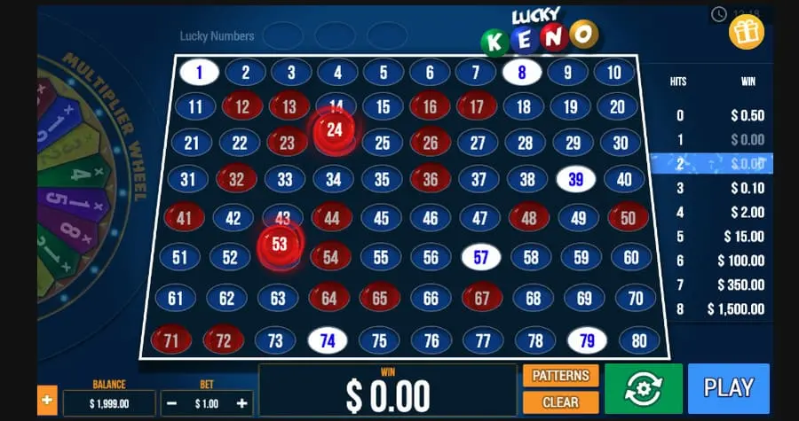 Lucky Keno de Wizard Games