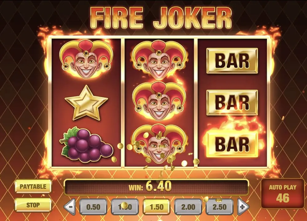 Fire Joker de Play'n Go les bonus