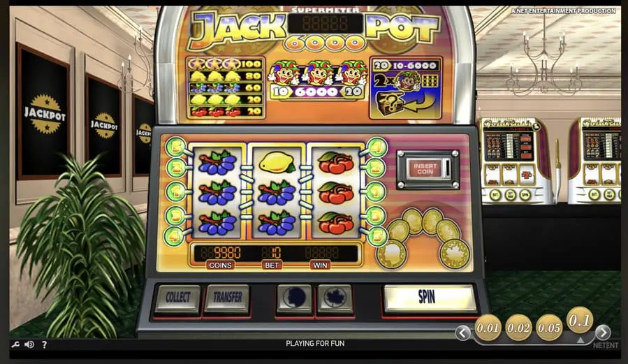 Jackpot 6000 (NetEnt) slot