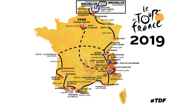 Parier sur le tour de france 2019