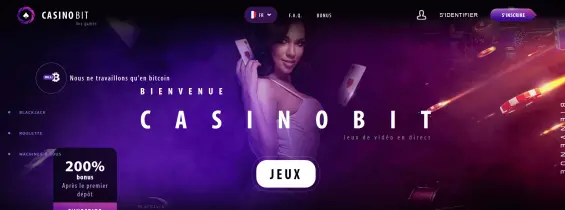 CasinoBit, le premeir casino en ligne uniquement en Bitcoin