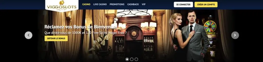 Bonus bienvenue Viggoslots sans wager