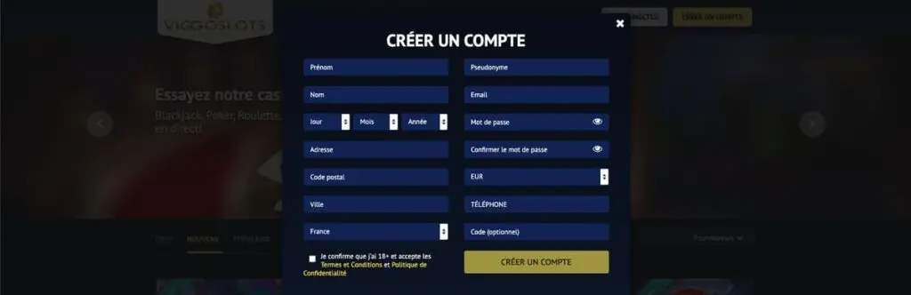 Viggoslots connexion/login