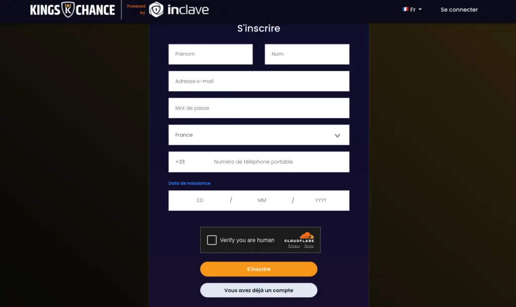 Kings Chance Casino connexion