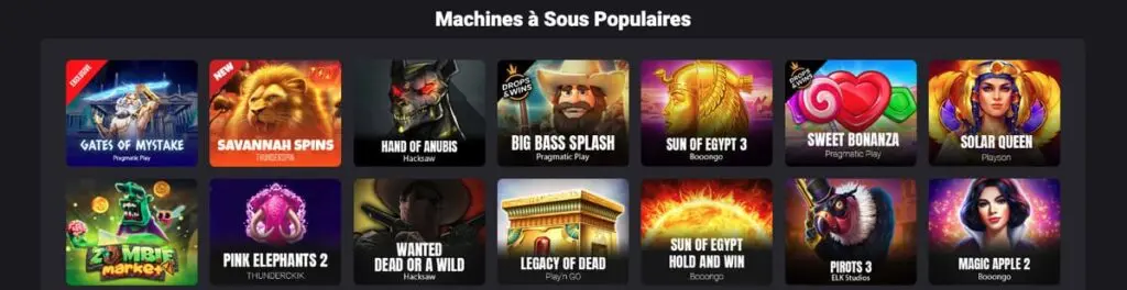 Machine à sous MyStake