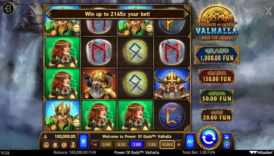 Power of Gods: Valhalla – Wazdan