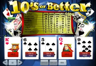 10's or Better Video poker