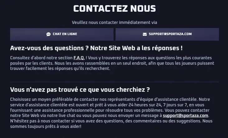 Sportaza service client
