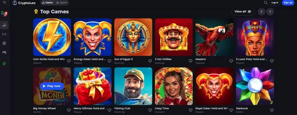 Jeux de CryptoLeo