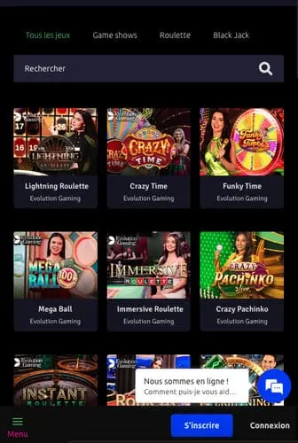 Jouer sur mobile à Rizz Casino