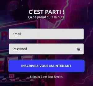 S'inscrire sur Rizz Casino