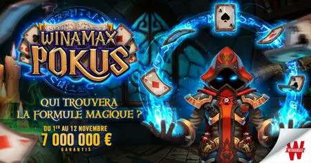 Winamax Pokus &#8211; la magie d&#8217;un jackpot de 7000000€ garantis