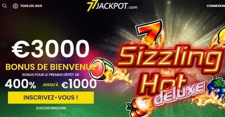 77Jackpot Casino &#8211; bonus sans dépôt et autres bonnes nouvelles