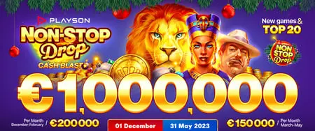 1 million d’euros en jeu avec le Non Stop Drop de Playson