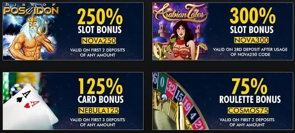 Supernova Casino &#8211; Zoom sur les promos et bonus