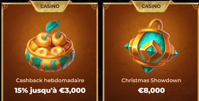 Des promos dignes des pharaons sur le casino Amunra!