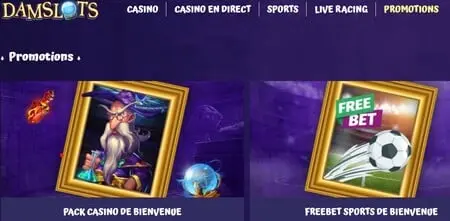 Le casino Damslots et sa magie de Noël