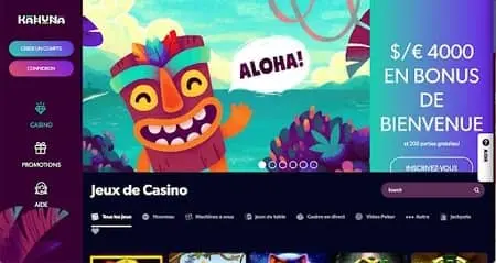 Kaulana le nouveau casino et ses 4000€ de bonus!