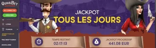 Ruée sur l&#8217;or des tournois chez GunsBet Casino!