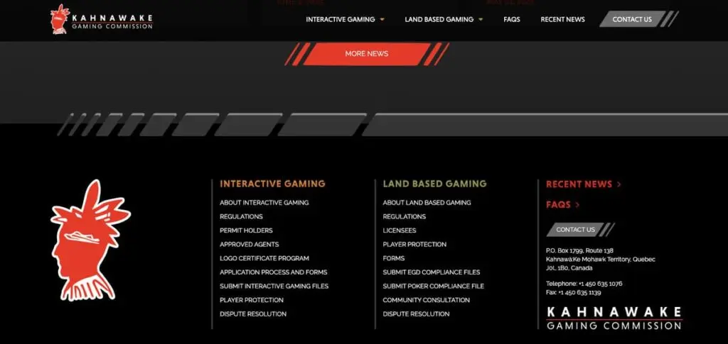Casinos licenciés par la Kahnawake Gaming Commission