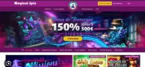 Comment retirer ses gains sur le casino en ligne Magical Spin ?