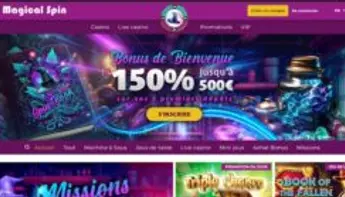 Comment retirer ses gains sur Magical Spin ?