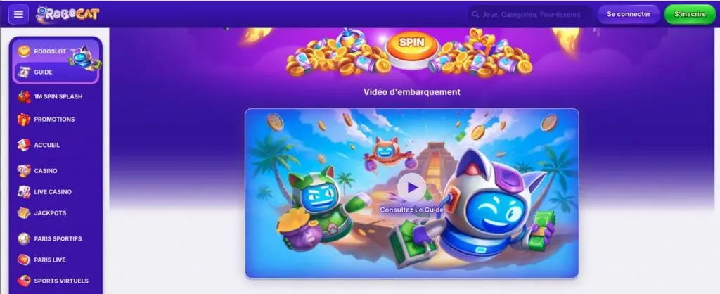 Avis sur le casino Robocat