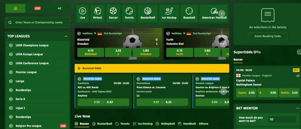 Les paris sportifs et sport virtuel de Sombrero Spins
