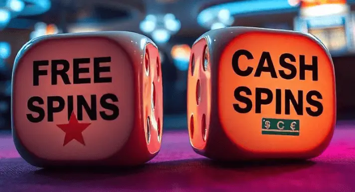 free spins vs cash spins