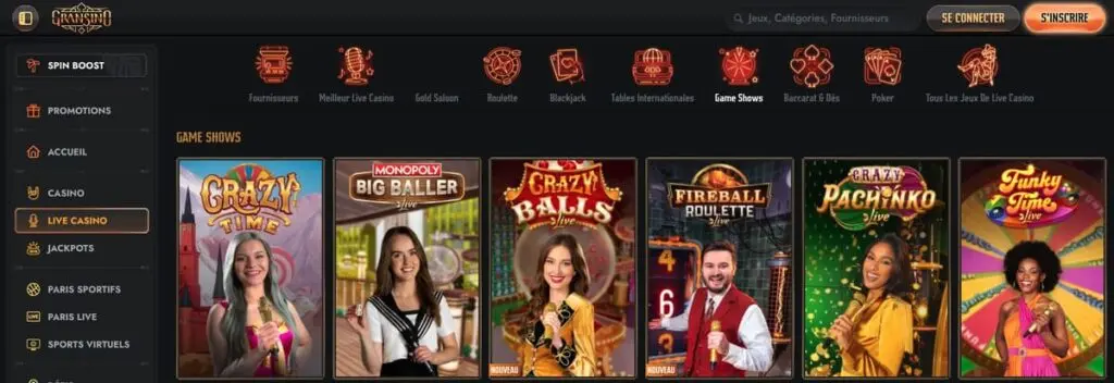 Les Game Shows de Gransino