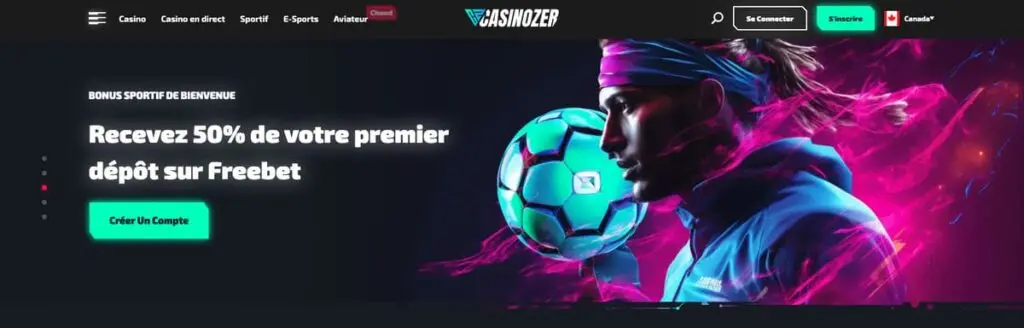 Bonus de beinvenue Sport Casinozer