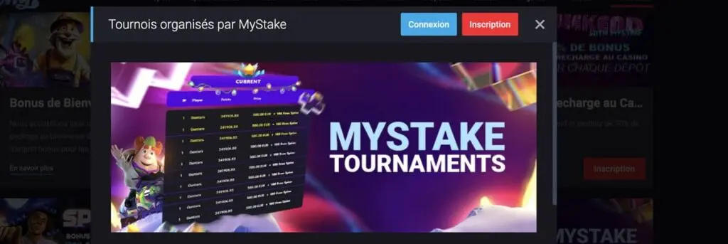 Mystake tournois