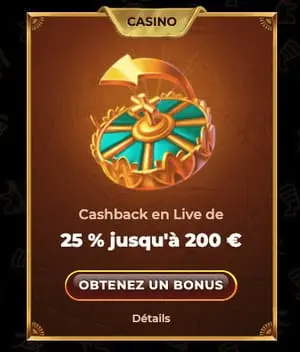 Bonus cashback AmunRa