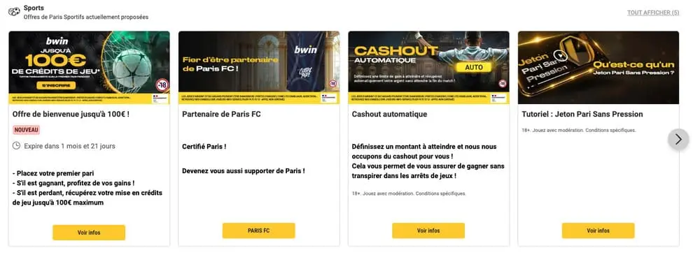 Promotions Bwin Sport