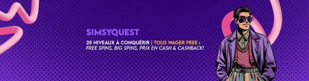 Simsyquest promotions du casino Simsinos