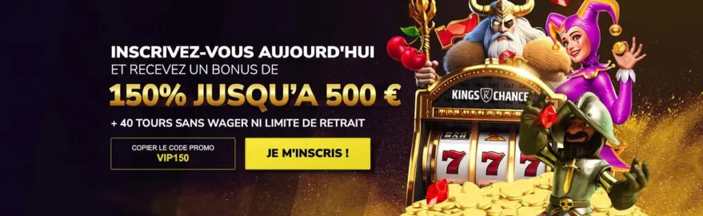 Code Bonus Kings Chance VIP150