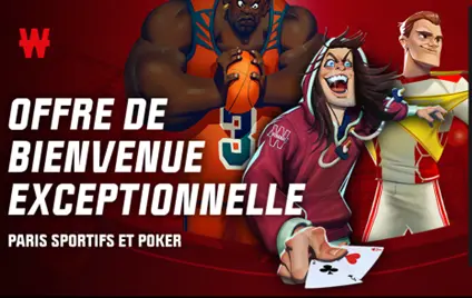 Bonus de bienvenue Winamax poker et sport