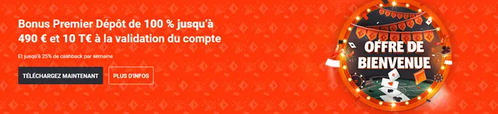 Bonus de bienvenue de PartyPoker