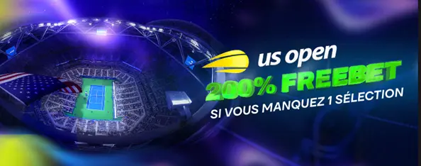 MyStake Us Open 200% freebet