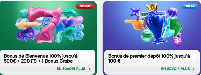 Bonus de bienvenue Casinolo