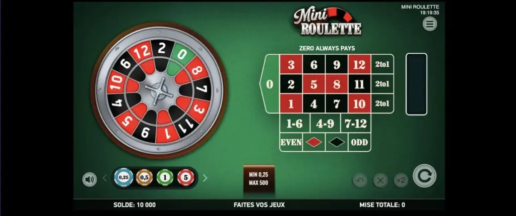 La Mini Roulette