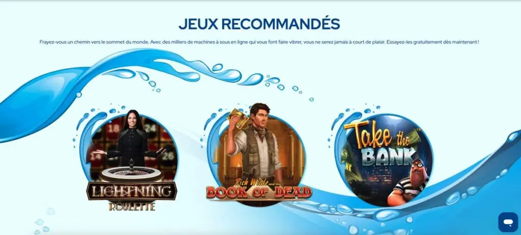 Les jeux de casino de Dolfwin