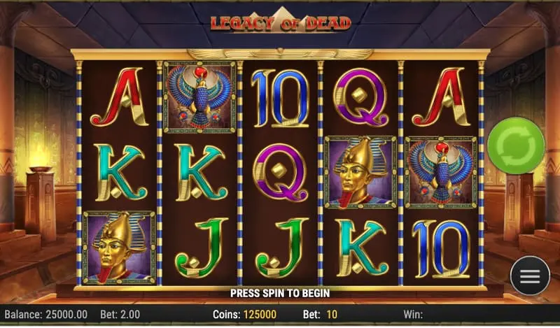 Legacy of Dead de Play'n go
