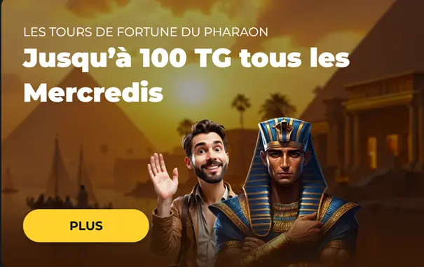 Les tours de fortune de Pharaon de Tomb Riches Casino