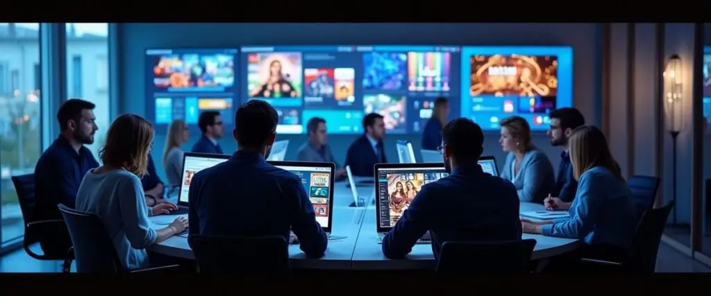 Equipe d'experts de casino comparant les casinos en ligne